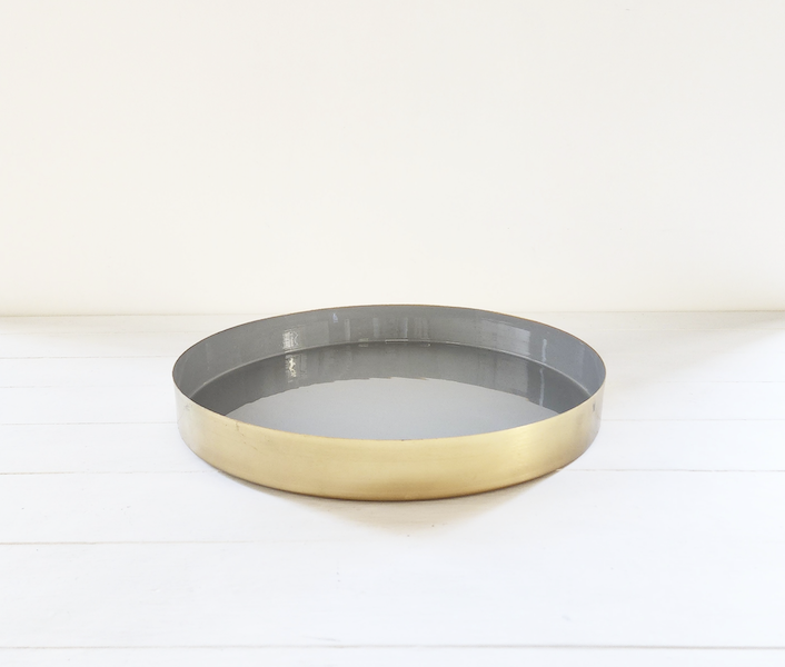 Art Decor Tray - Gold/Grey - <p style='text-align: center;'>R 100</p>